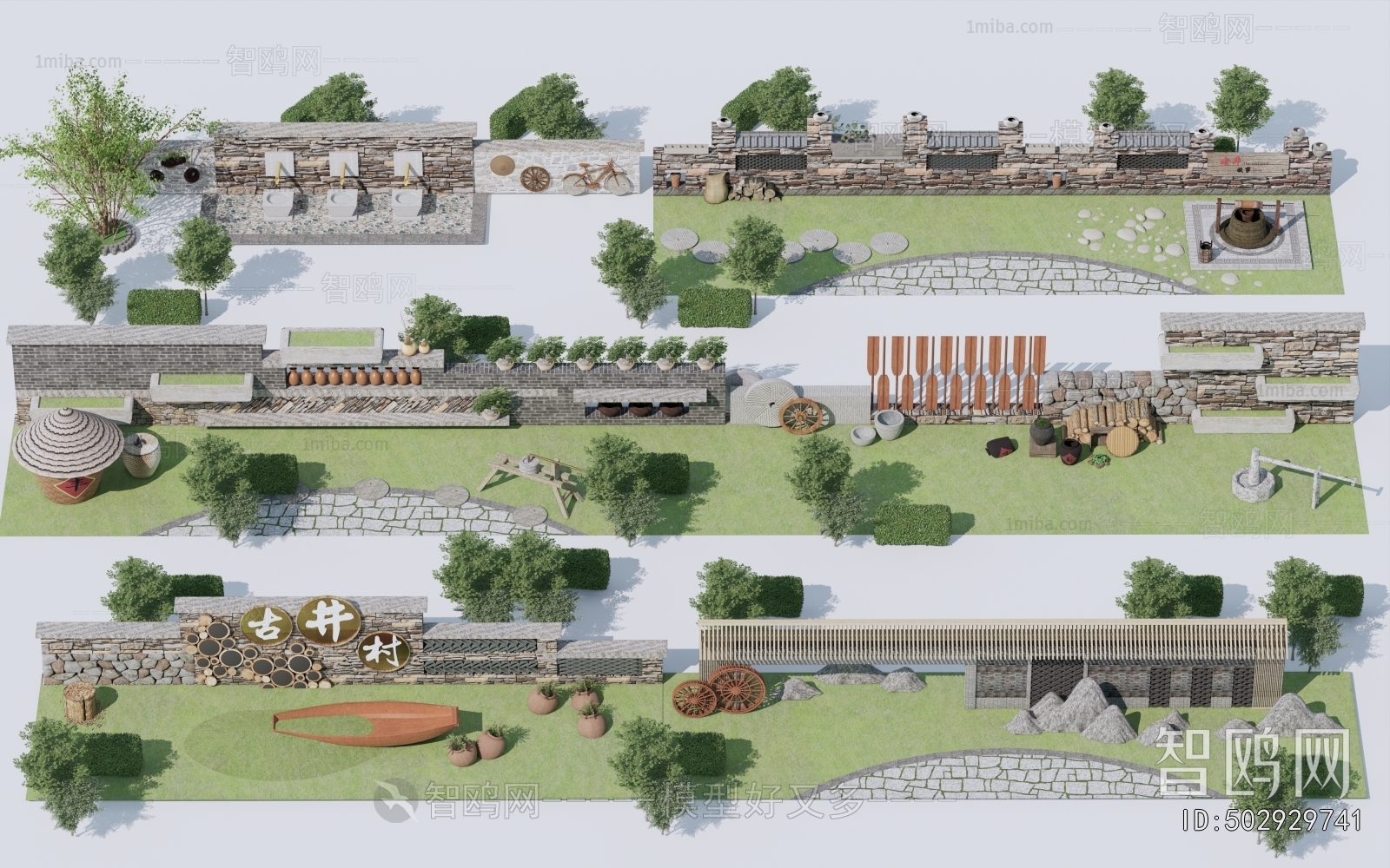 New Chinese Style Landscape Wall