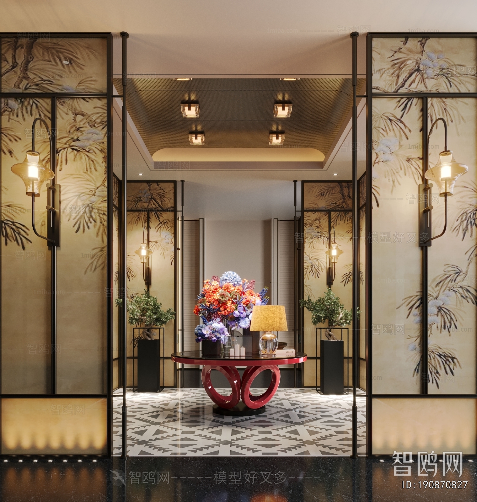 New Chinese Style Lobby Hall