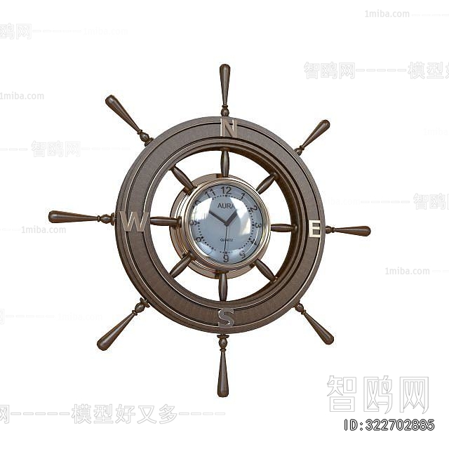 Mediterranean Style Wall Clock