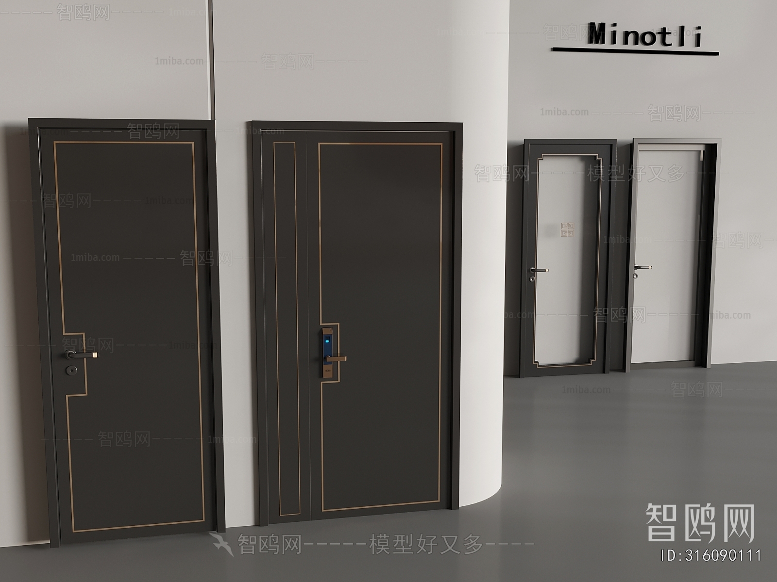 New Chinese Style Entrance Door