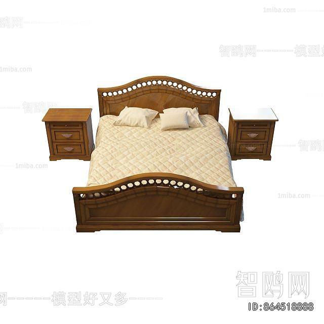 New Chinese Style Double Bed