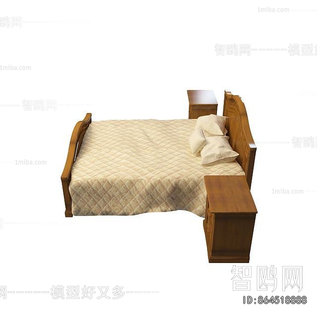 New Chinese Style Double Bed