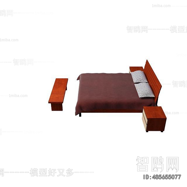 New Chinese Style Double Bed