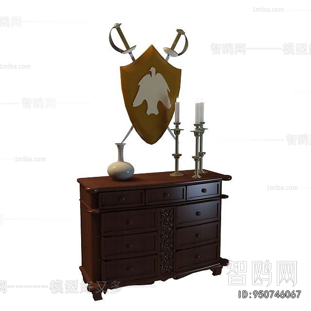 European Style Side Cabinet