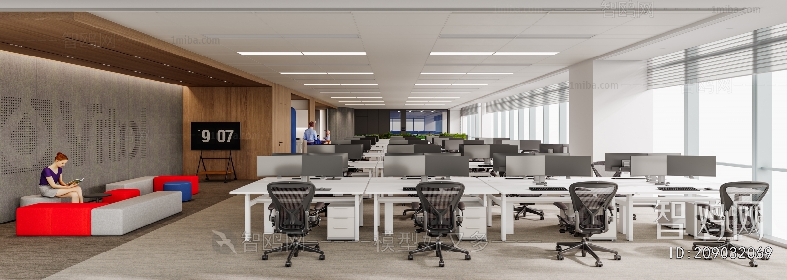 Modern Office Reception Desk