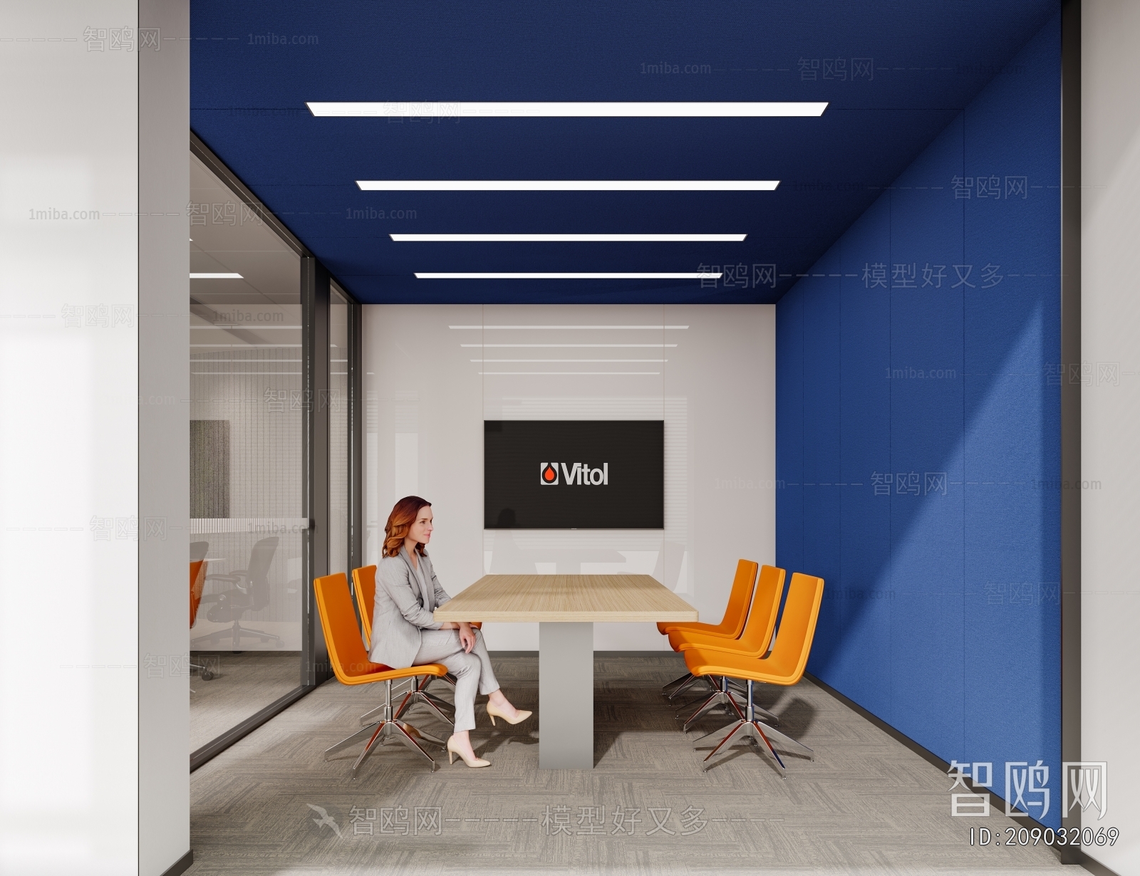 Modern Office Reception Desk