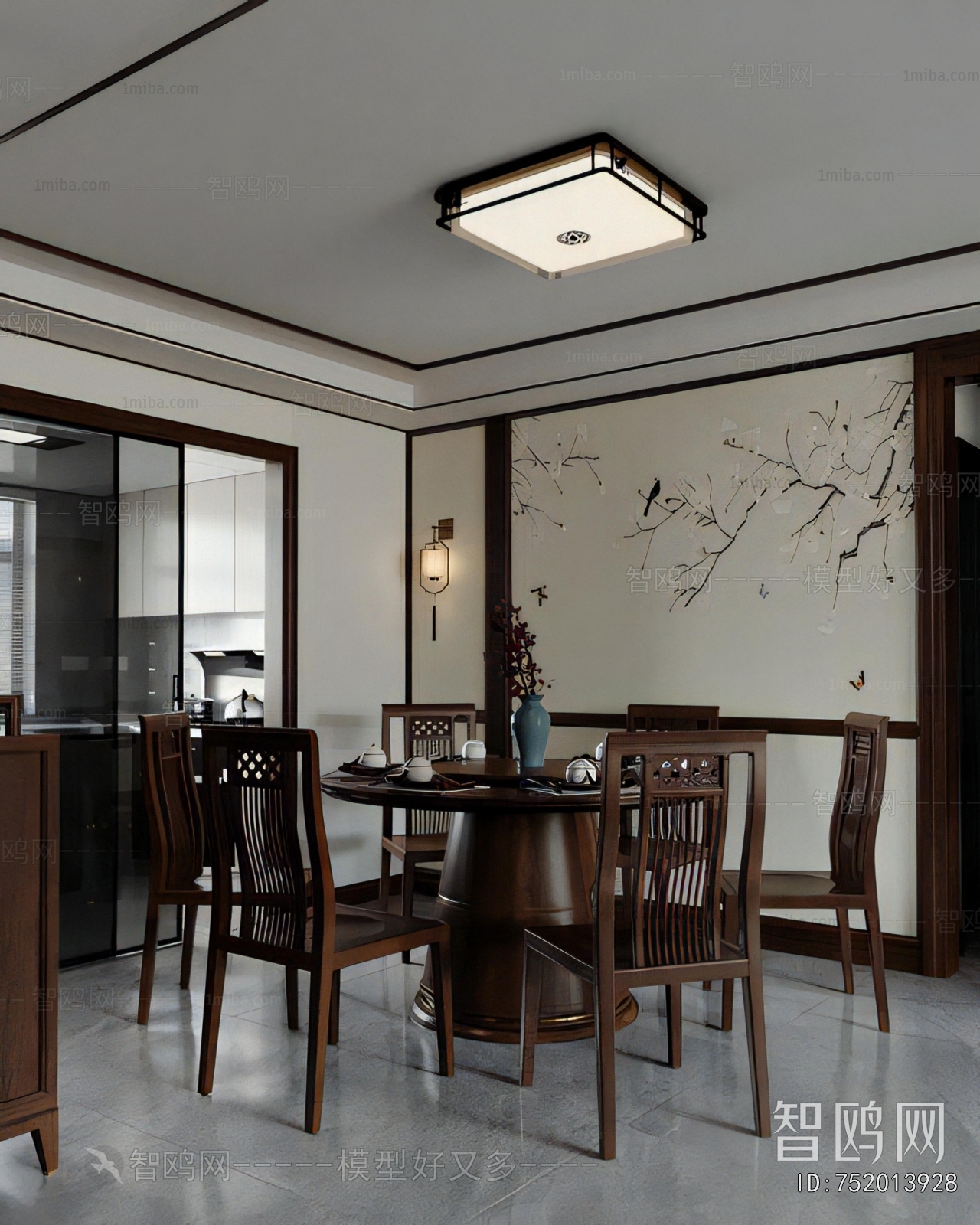 New Chinese Style Dining Room