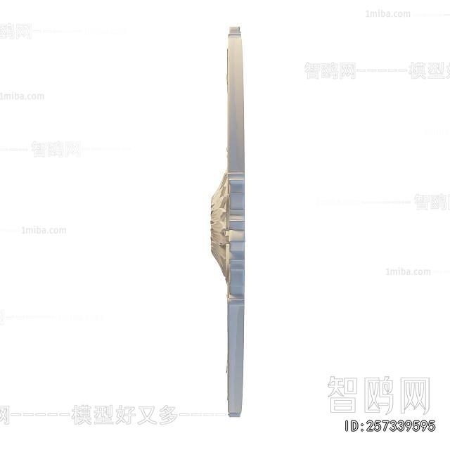 European Style Plaster Carved Top Plate