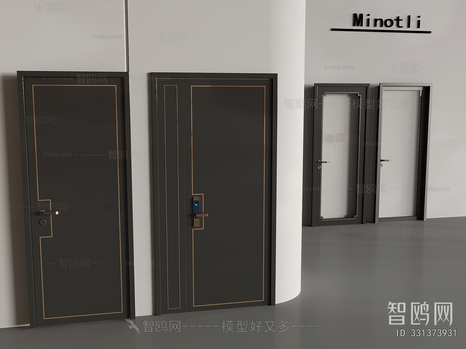 New Chinese Style Single Door
