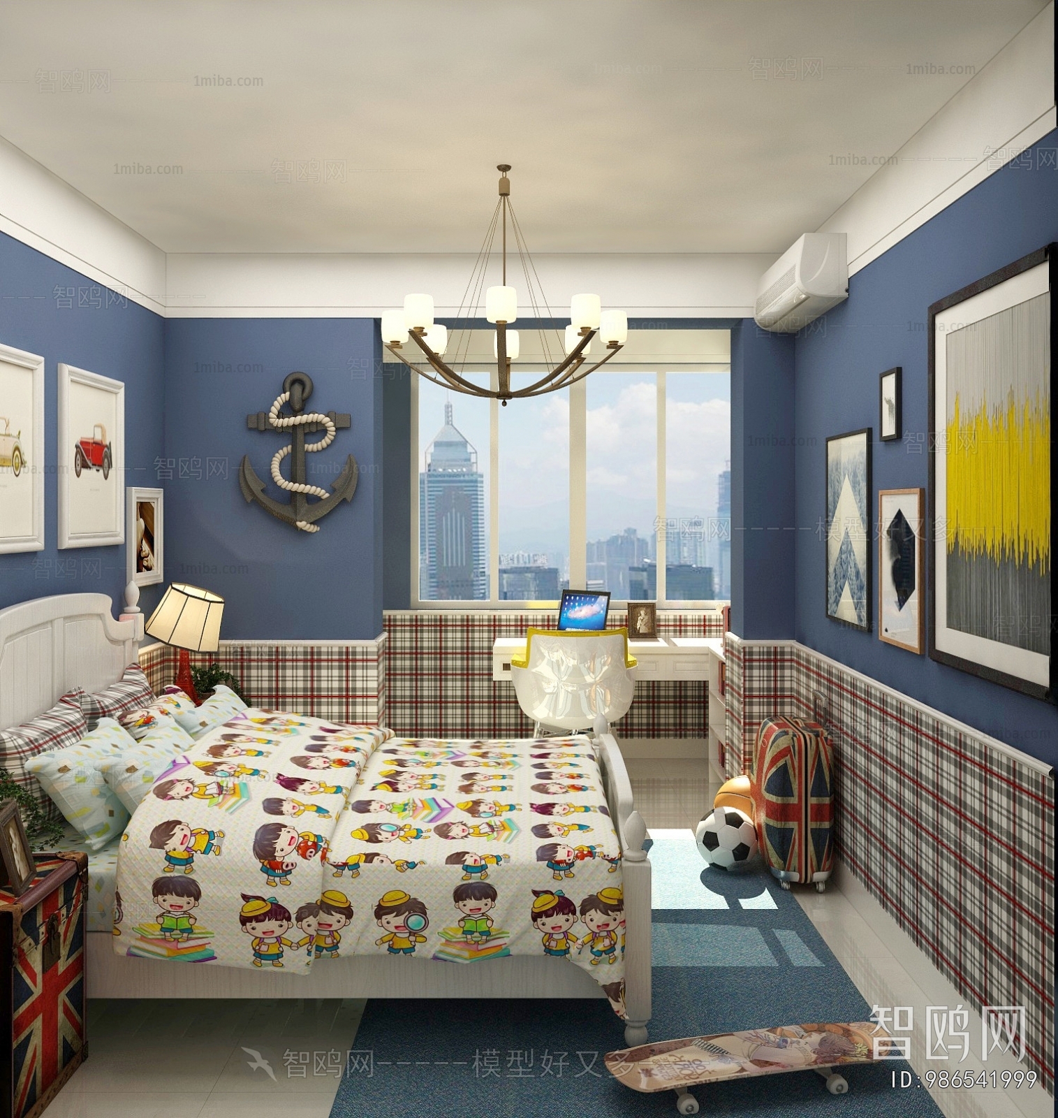 Mediterranean Style Boy's Room And Son's Room