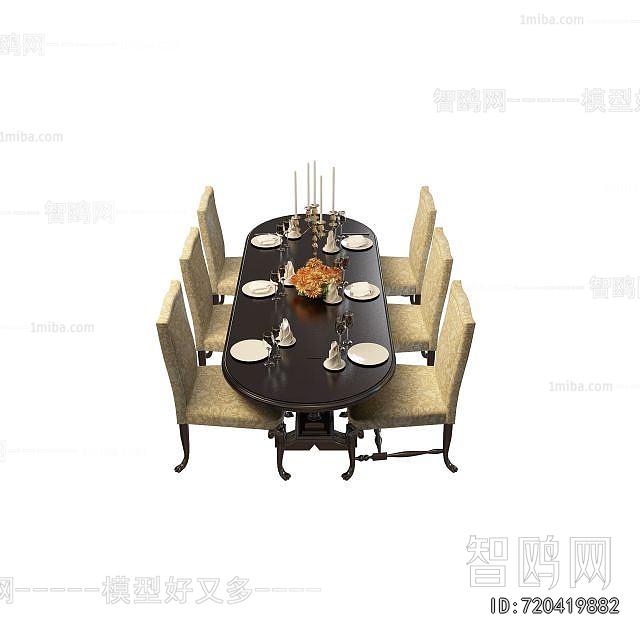 European Style Dining Table And Chairs