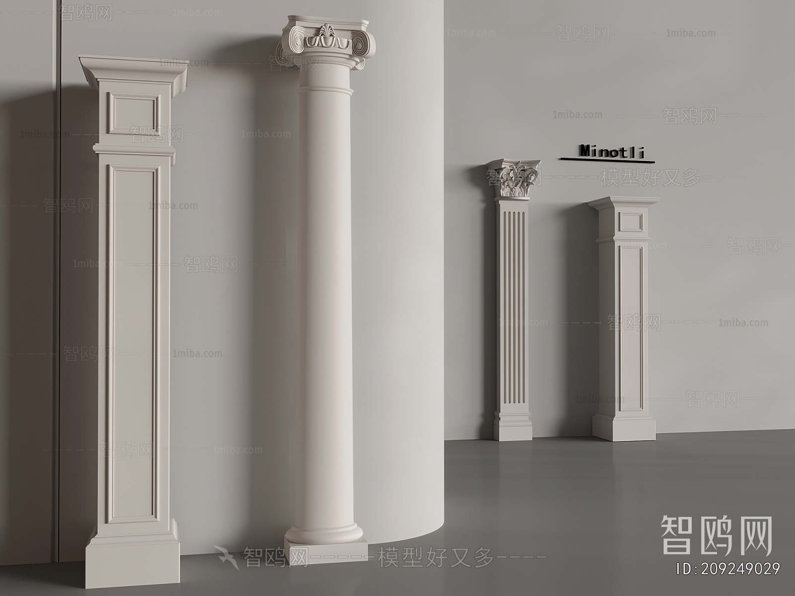 European Style Roman Pillar