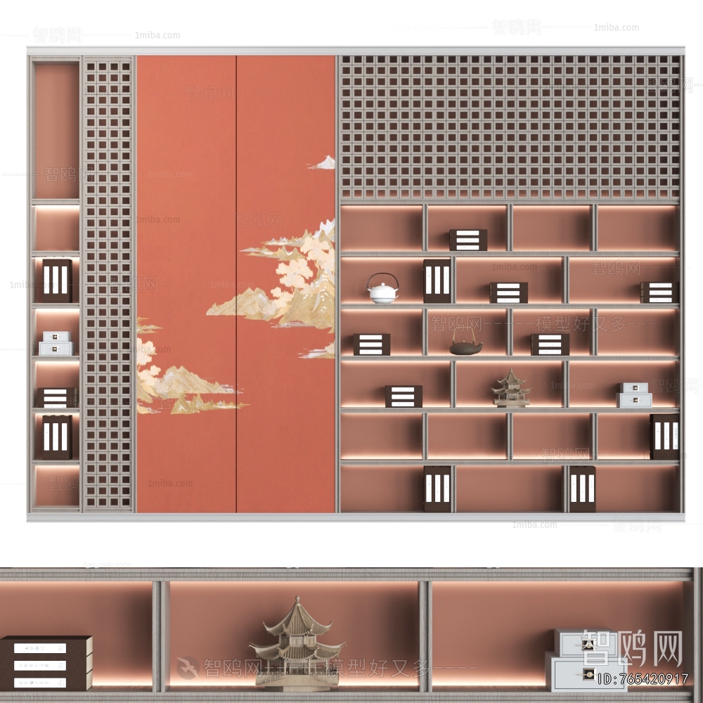 New Chinese Style Bookcase