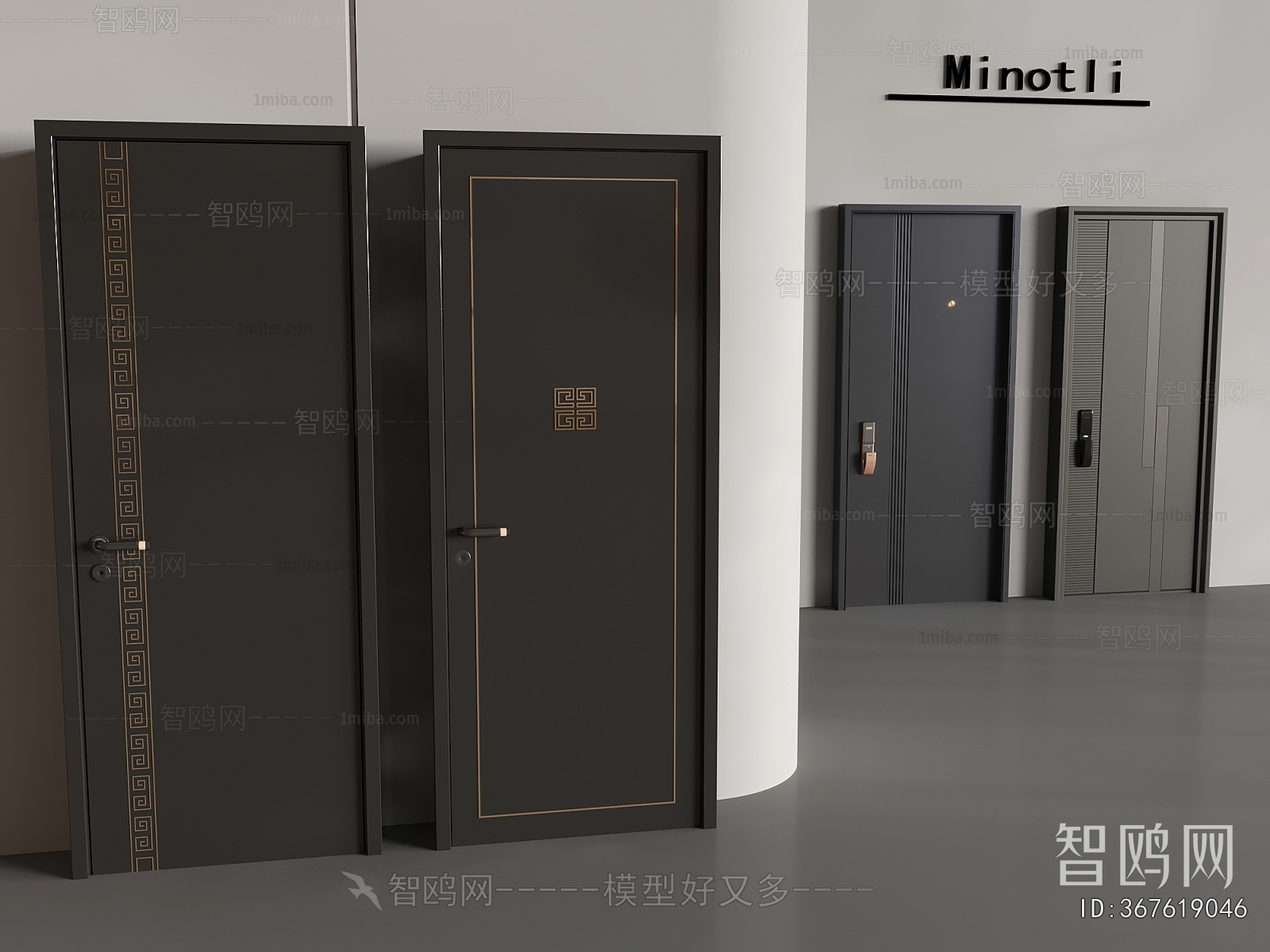 New Chinese Style Entrance Door