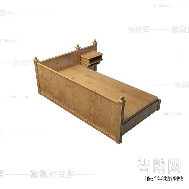 New Chinese Style Tatami Bed