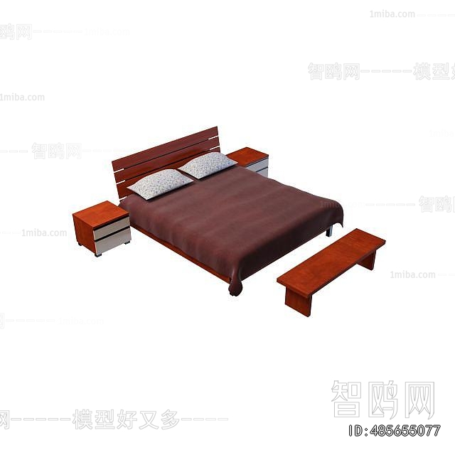 New Chinese Style Double Bed