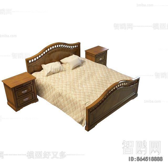 New Chinese Style Double Bed
