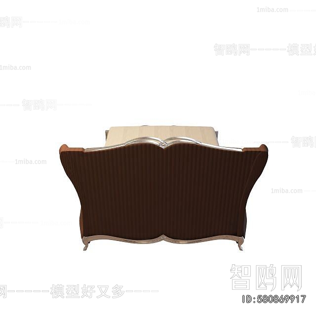 Simple European Style Double Bed