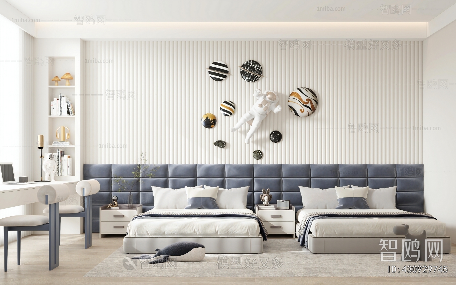 Modern Boy's Room And Son's Room