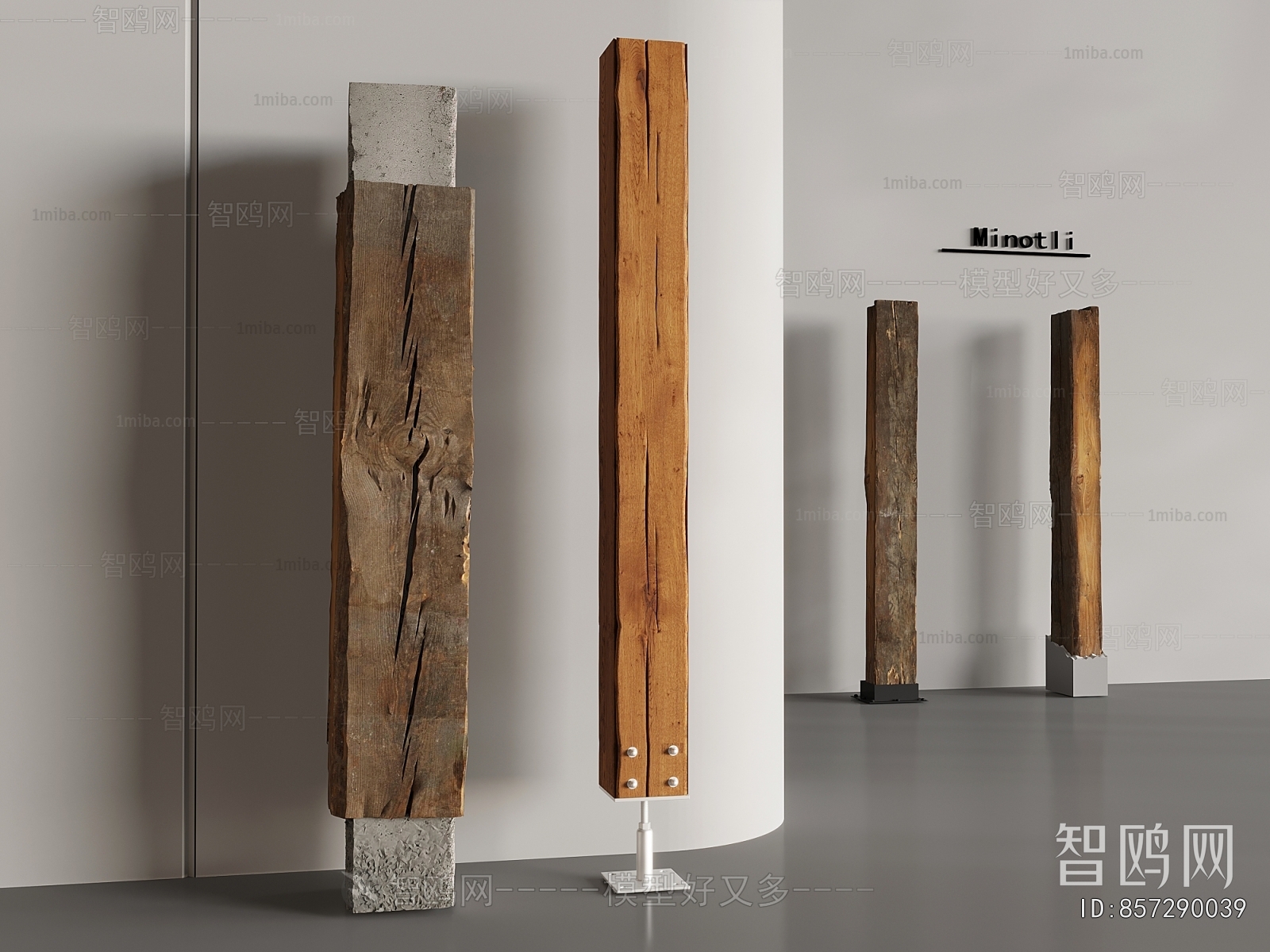 Wabi-sabi Style Column