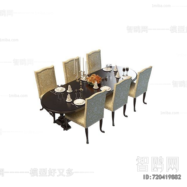 European Style Dining Table And Chairs