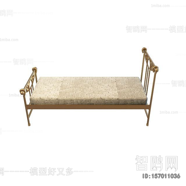 Simple European Style Single Bed