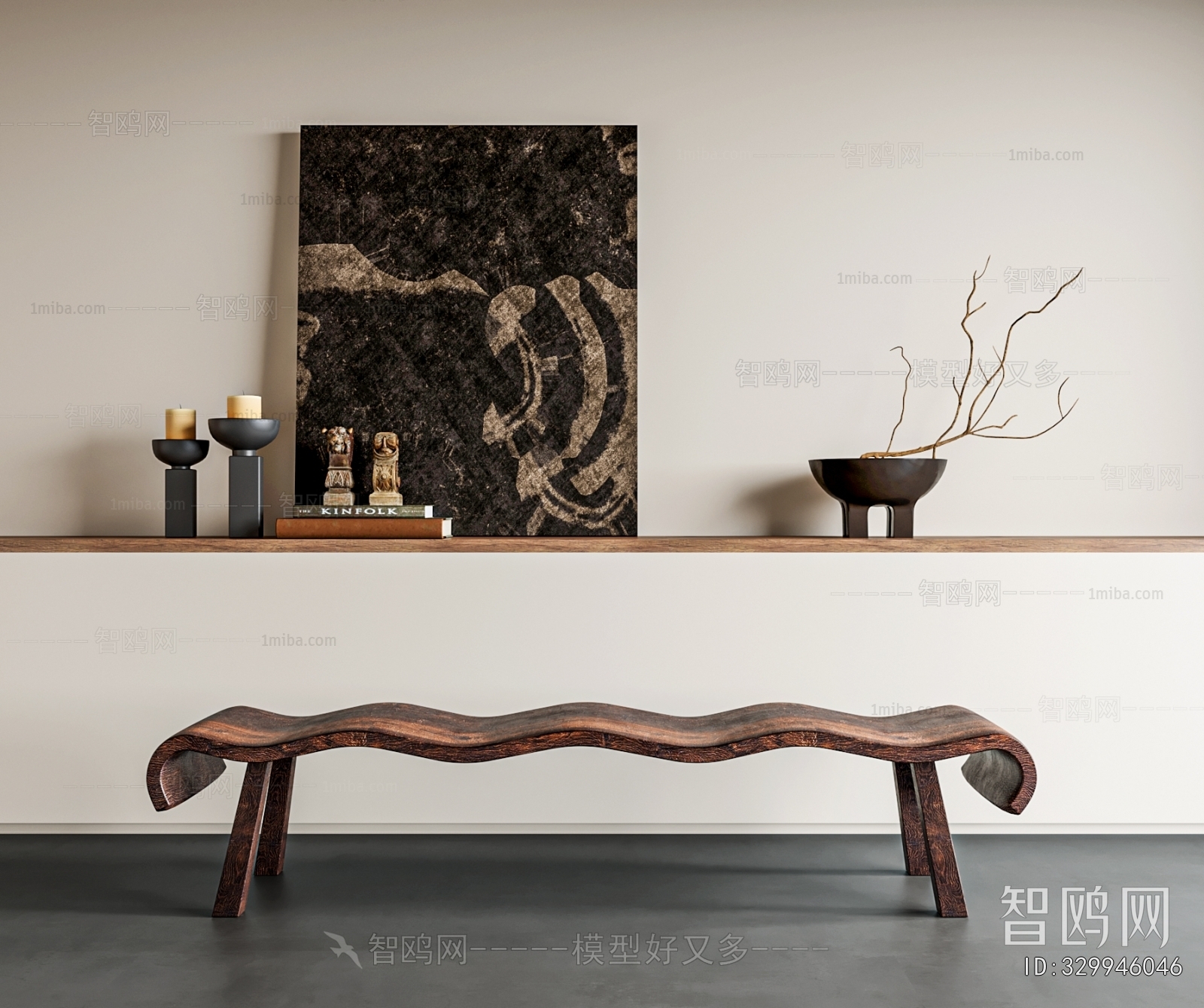 Wabi-sabi Style Bench