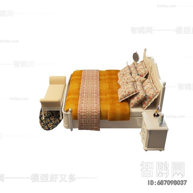 French Style Double Bed