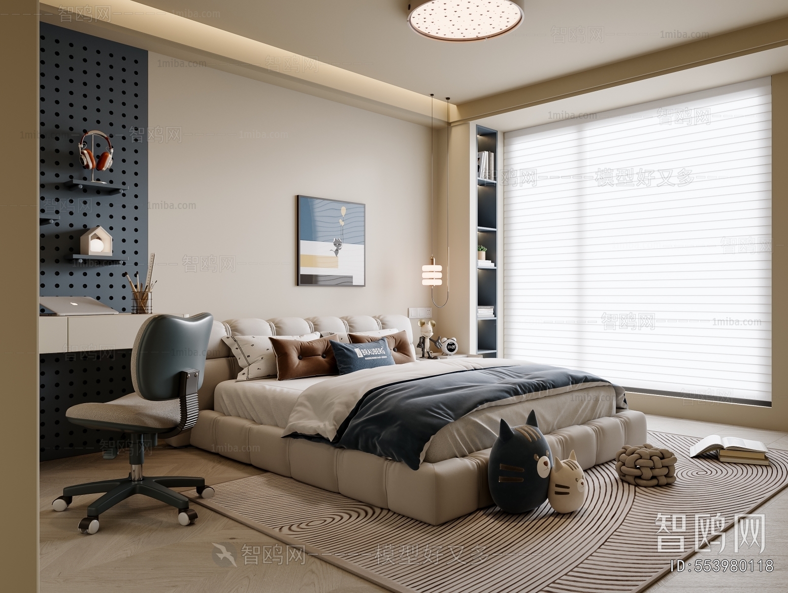 Modern Boy's Room And Son's Room