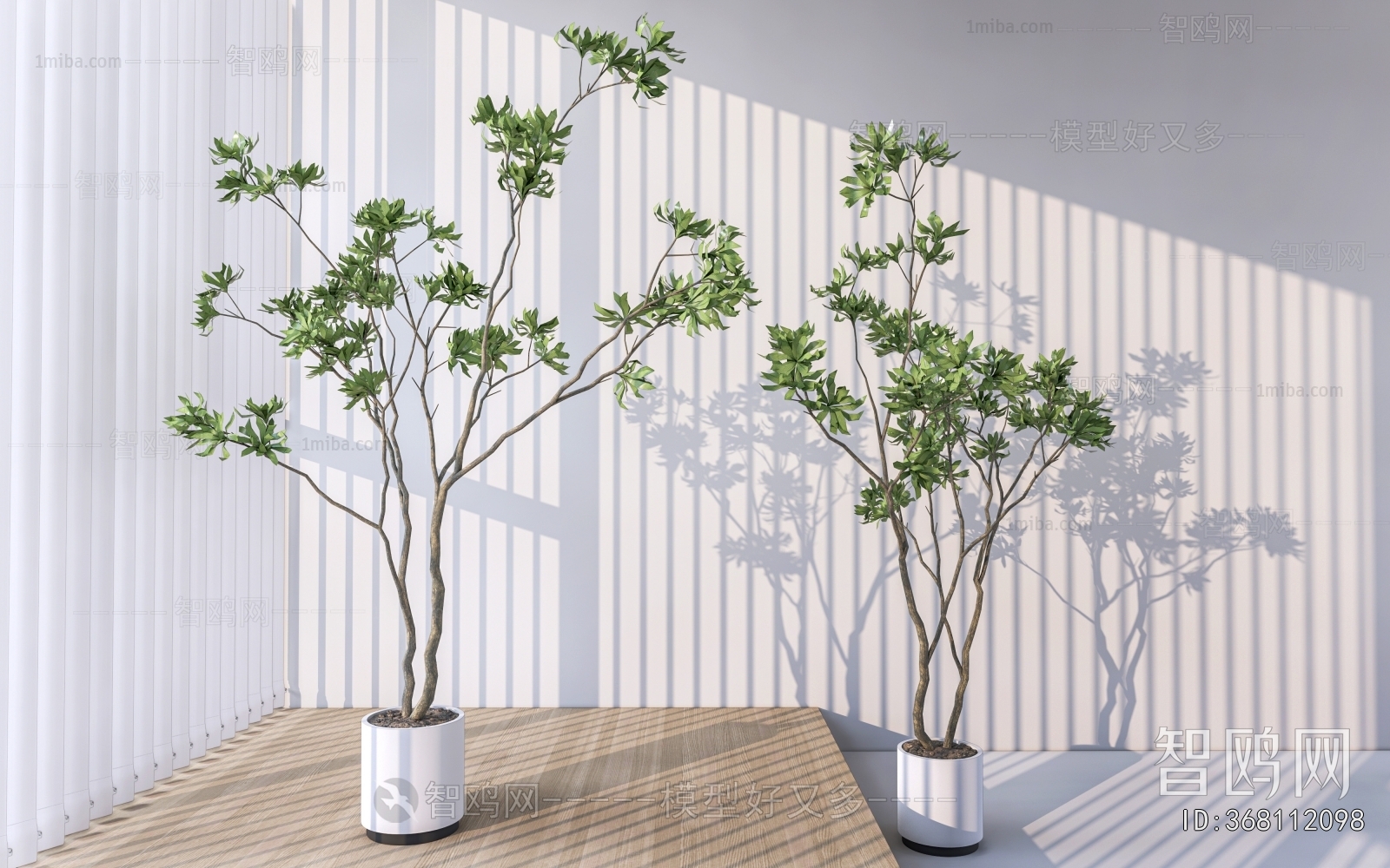 Modern Ground Green Plant Potted Plants