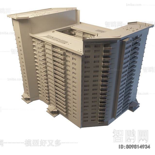 Simple European Style Residential Building