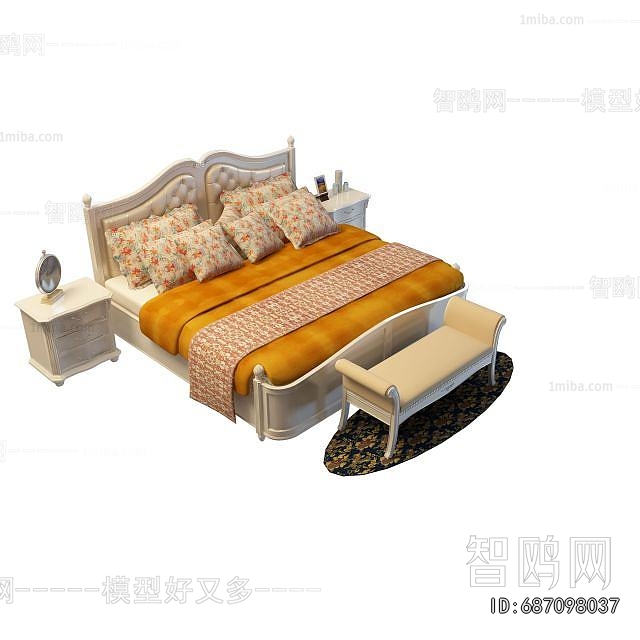 French Style Double Bed