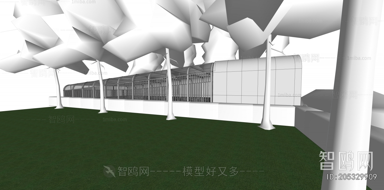 Modern Underground Parking Lot