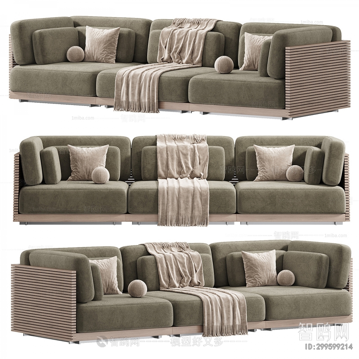 Modern Multi Person Sofa