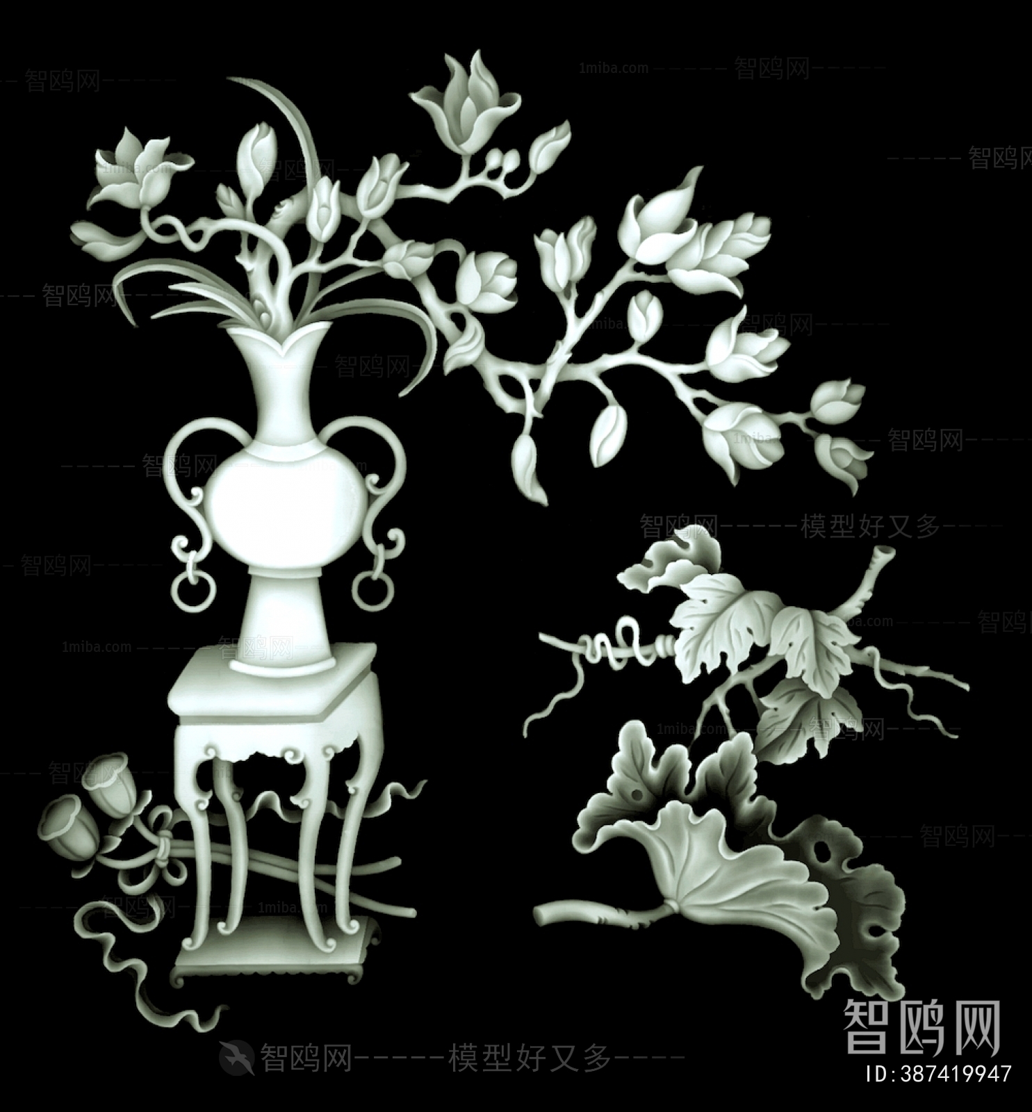 黑白灰度凹凸图