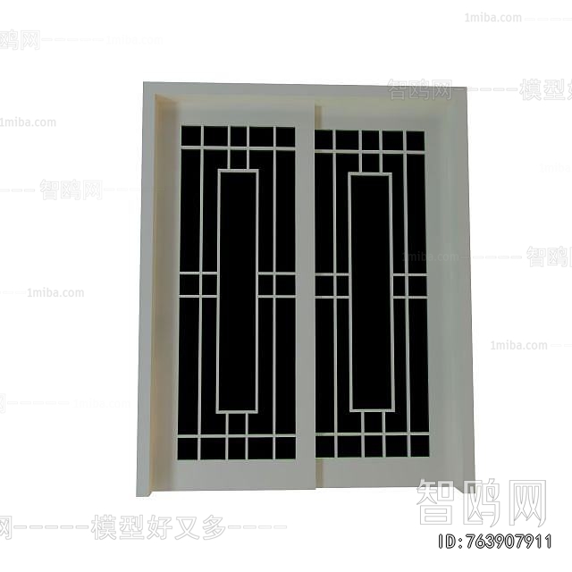 New Chinese Style Sliding Door