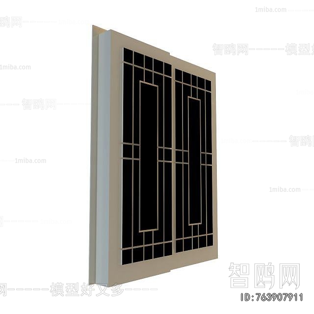 New Chinese Style Sliding Door