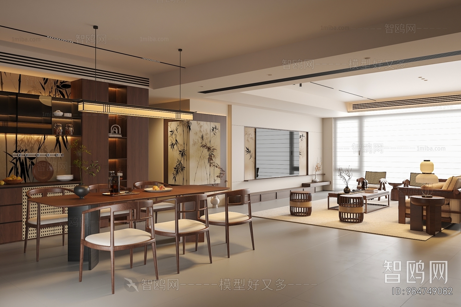 New Chinese Style Dining Room