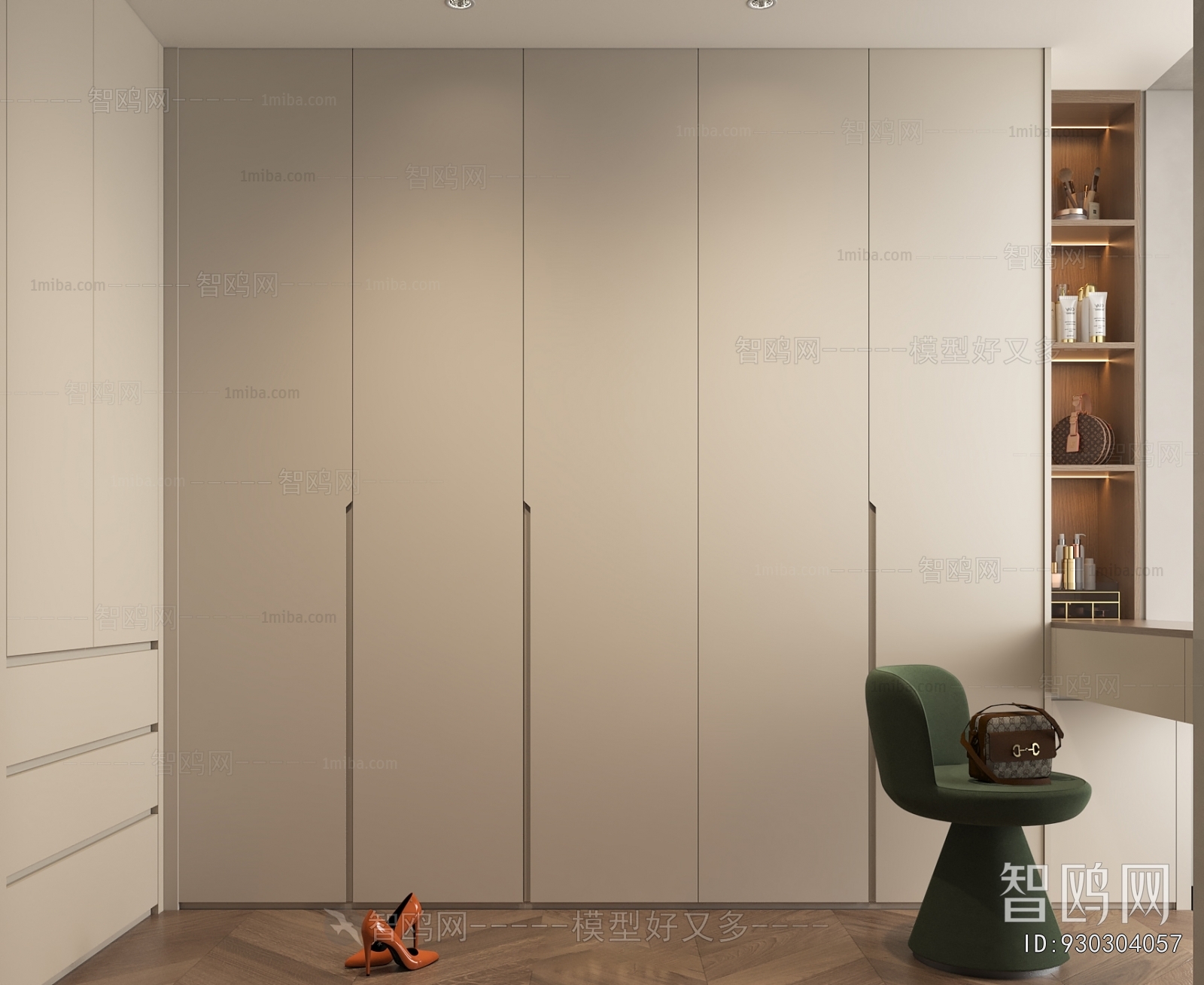 Modern Clothes Storage Area