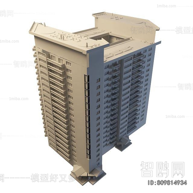 Simple European Style Residential Building