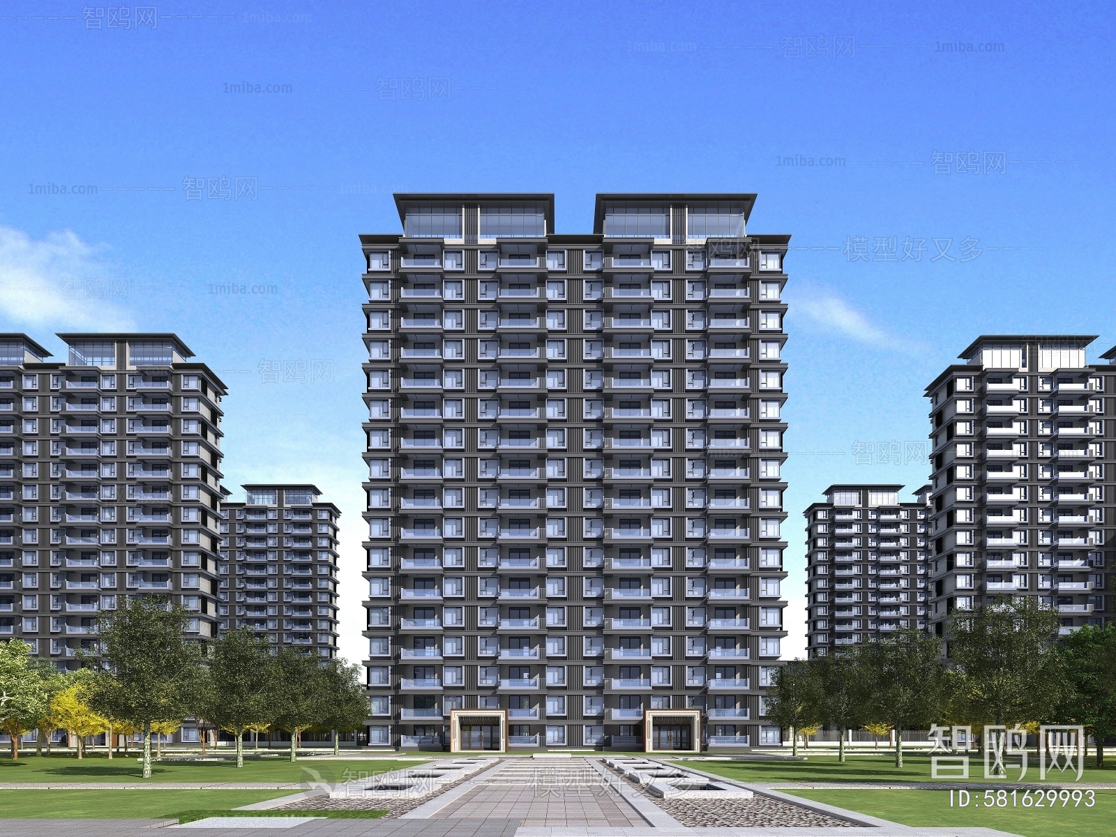 New Chinese Style Residential Building