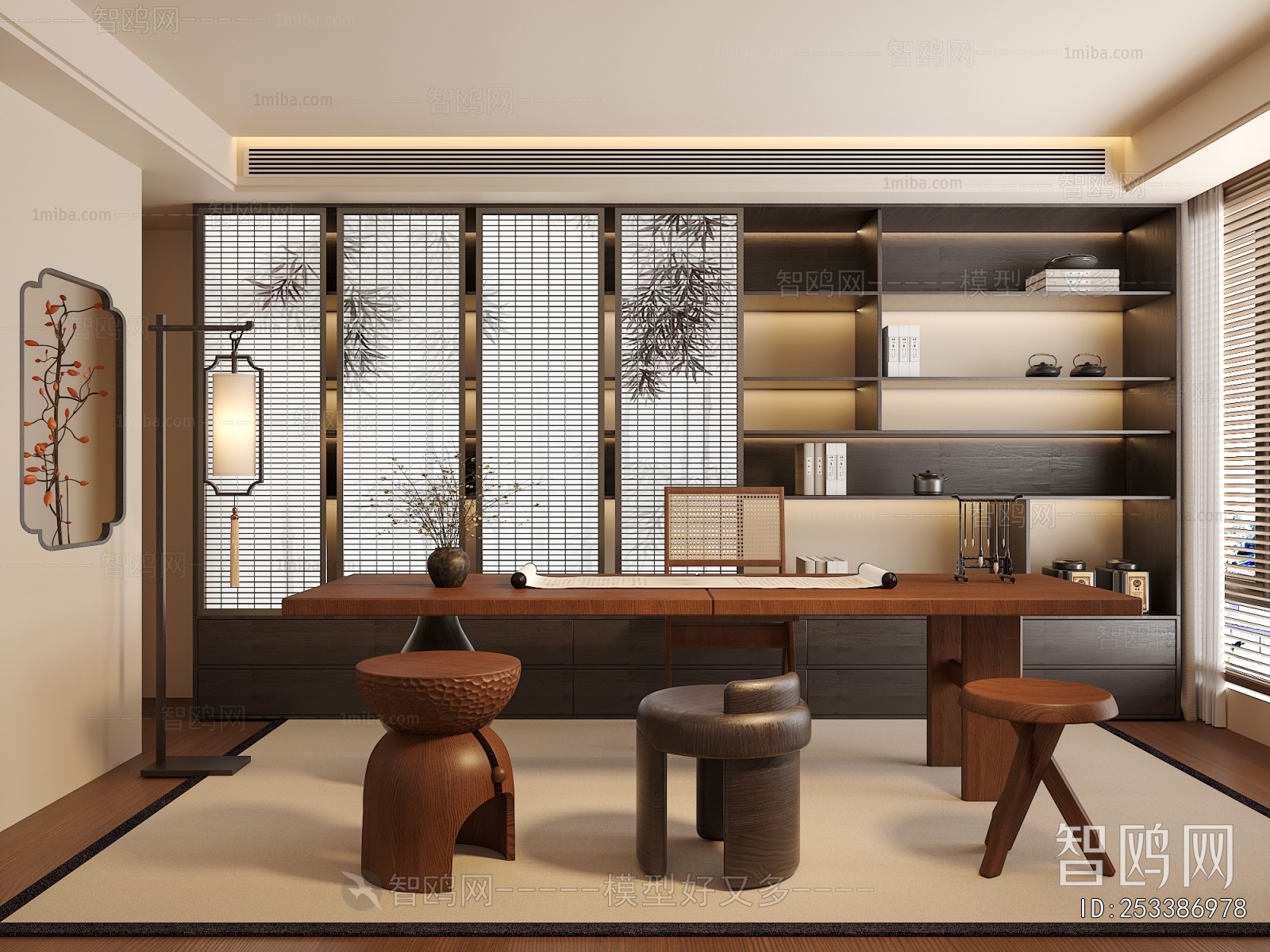 New Chinese Style Study Space