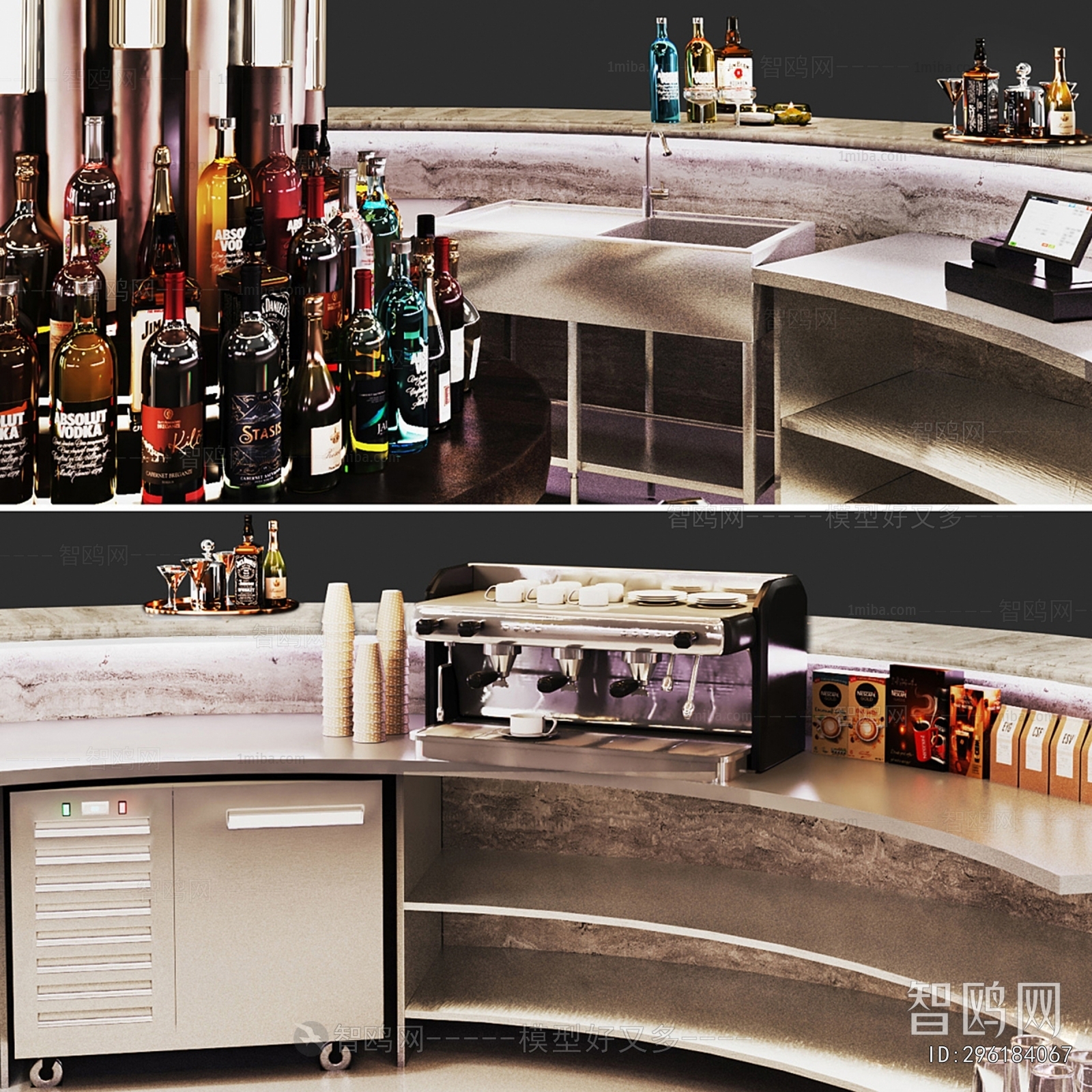 Modern Counter Bar