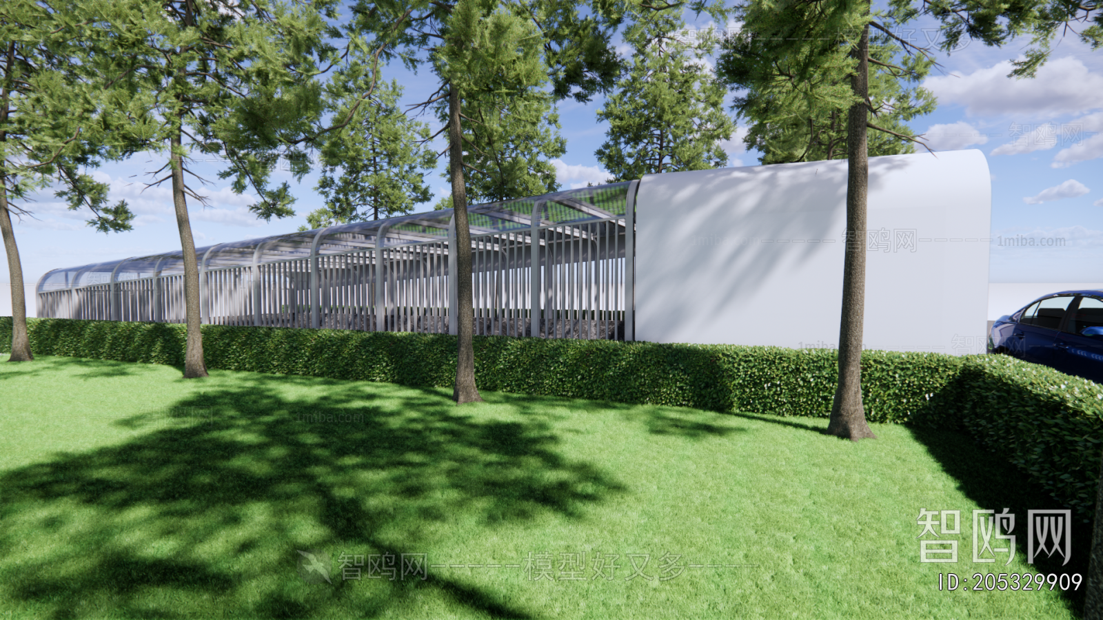 Modern Underground Parking Lot