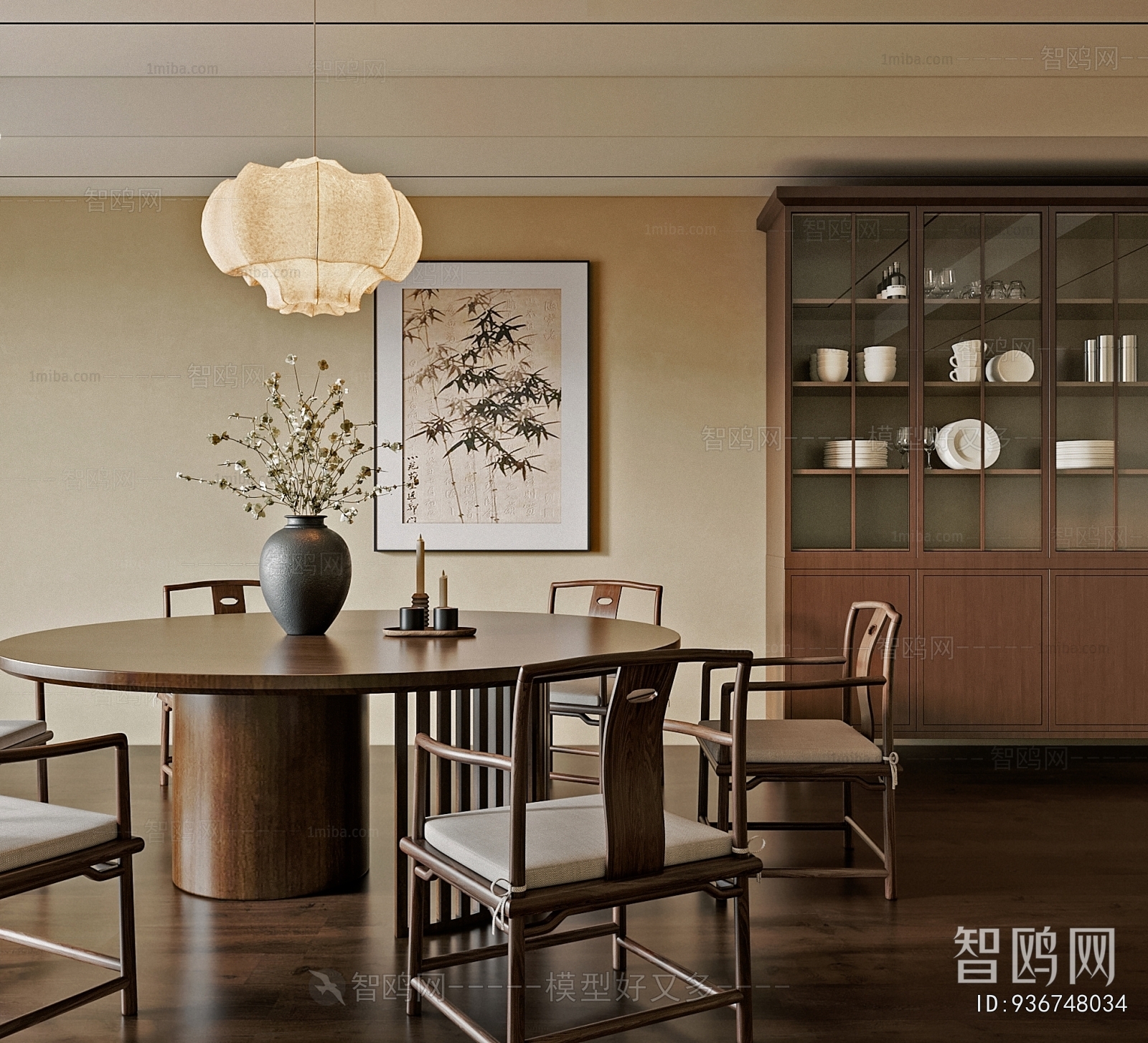 New Chinese Style Dining Room
