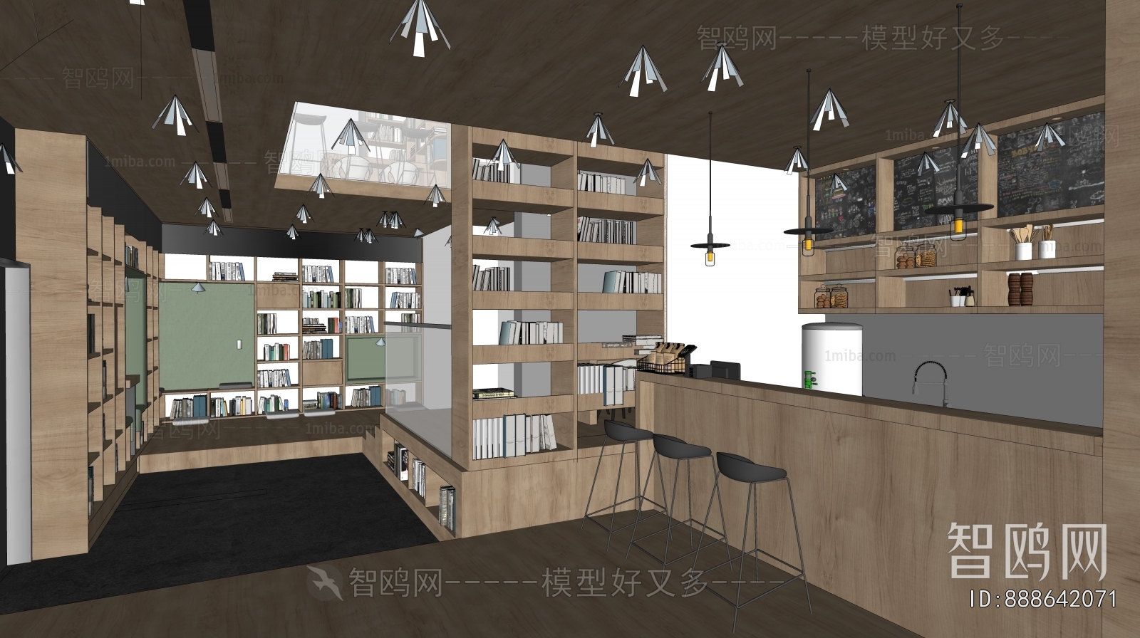 Modern Bookstore Book Bar