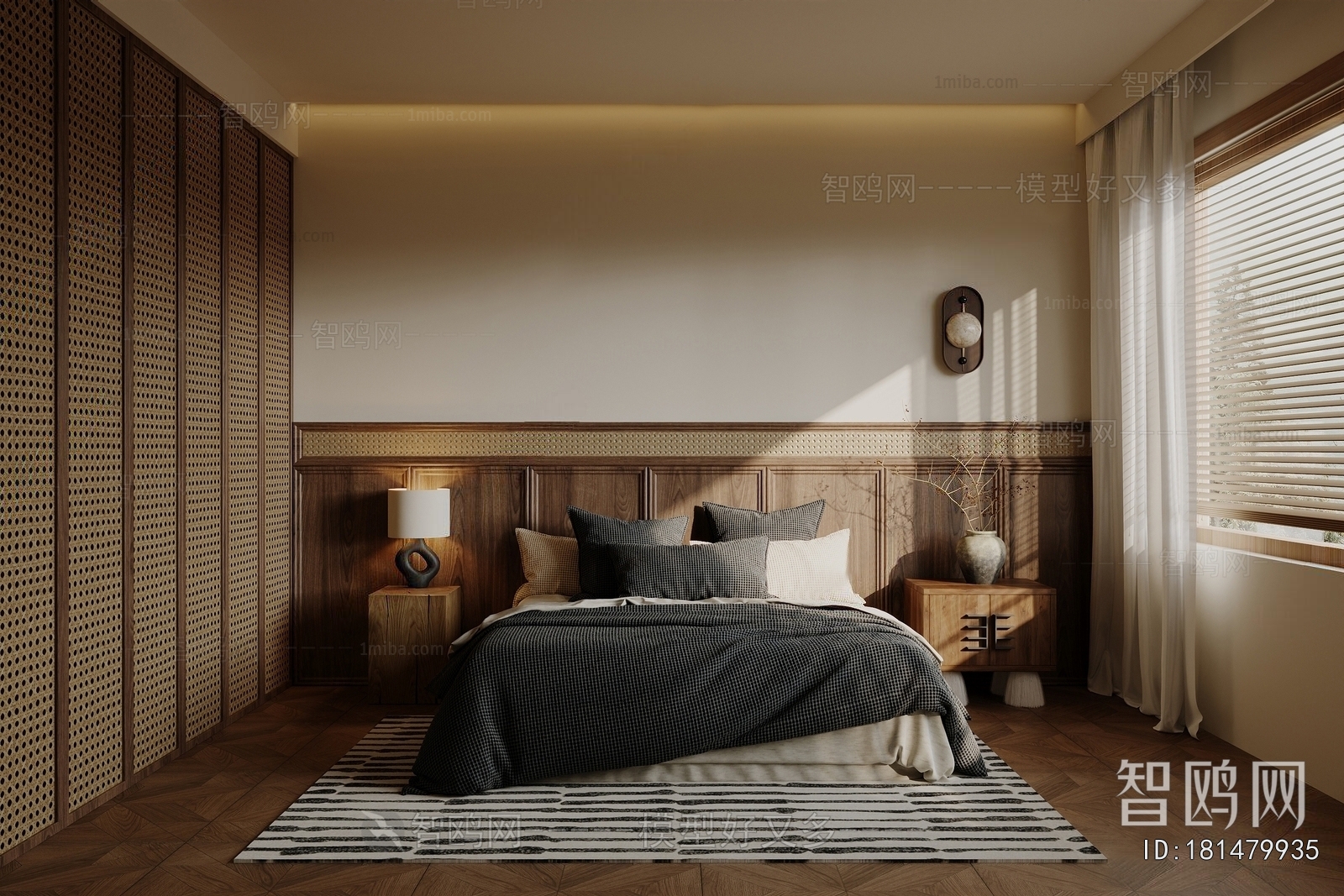 Wabi-sabi Style Bedroom