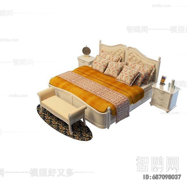 French Style Double Bed