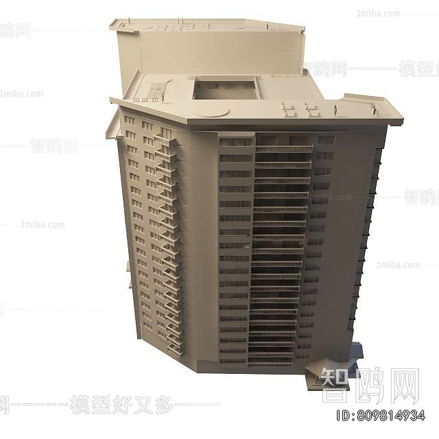 Simple European Style Residential Building