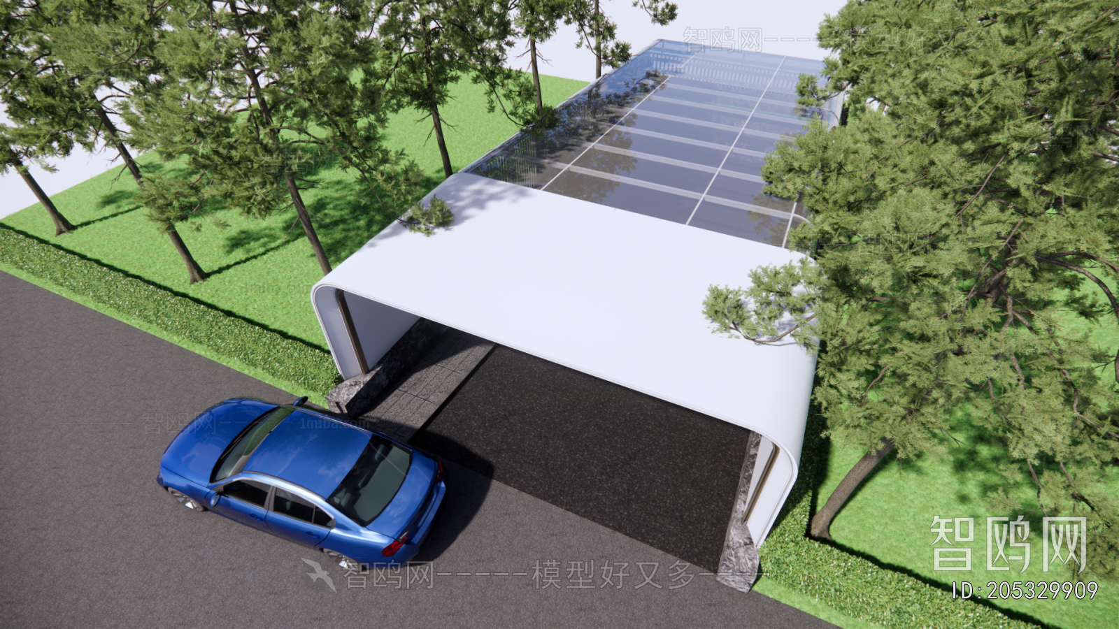 Modern Underground Parking Lot